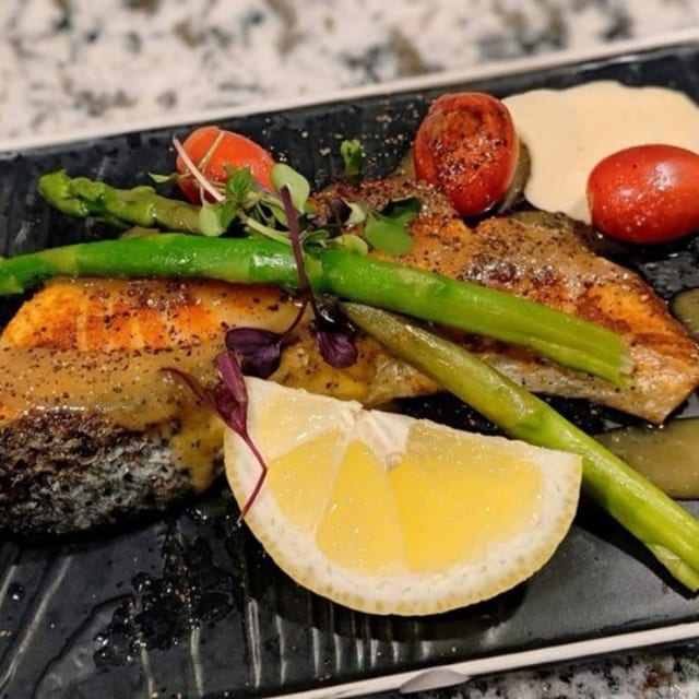 Grilled Salmon.