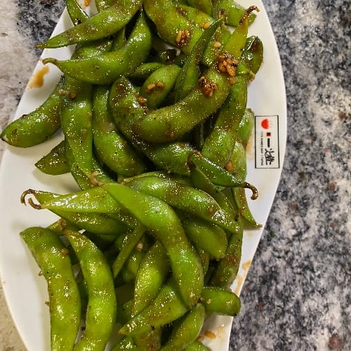 Garlic Butter Edamame.