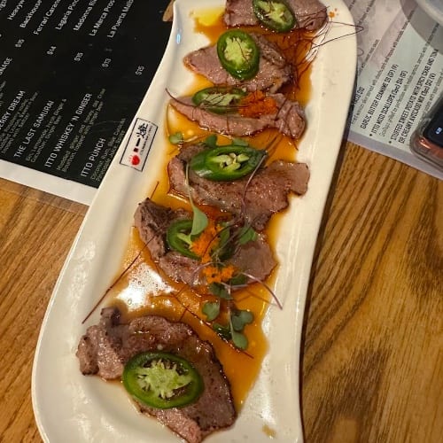 Beef Jalapeño Tataki.